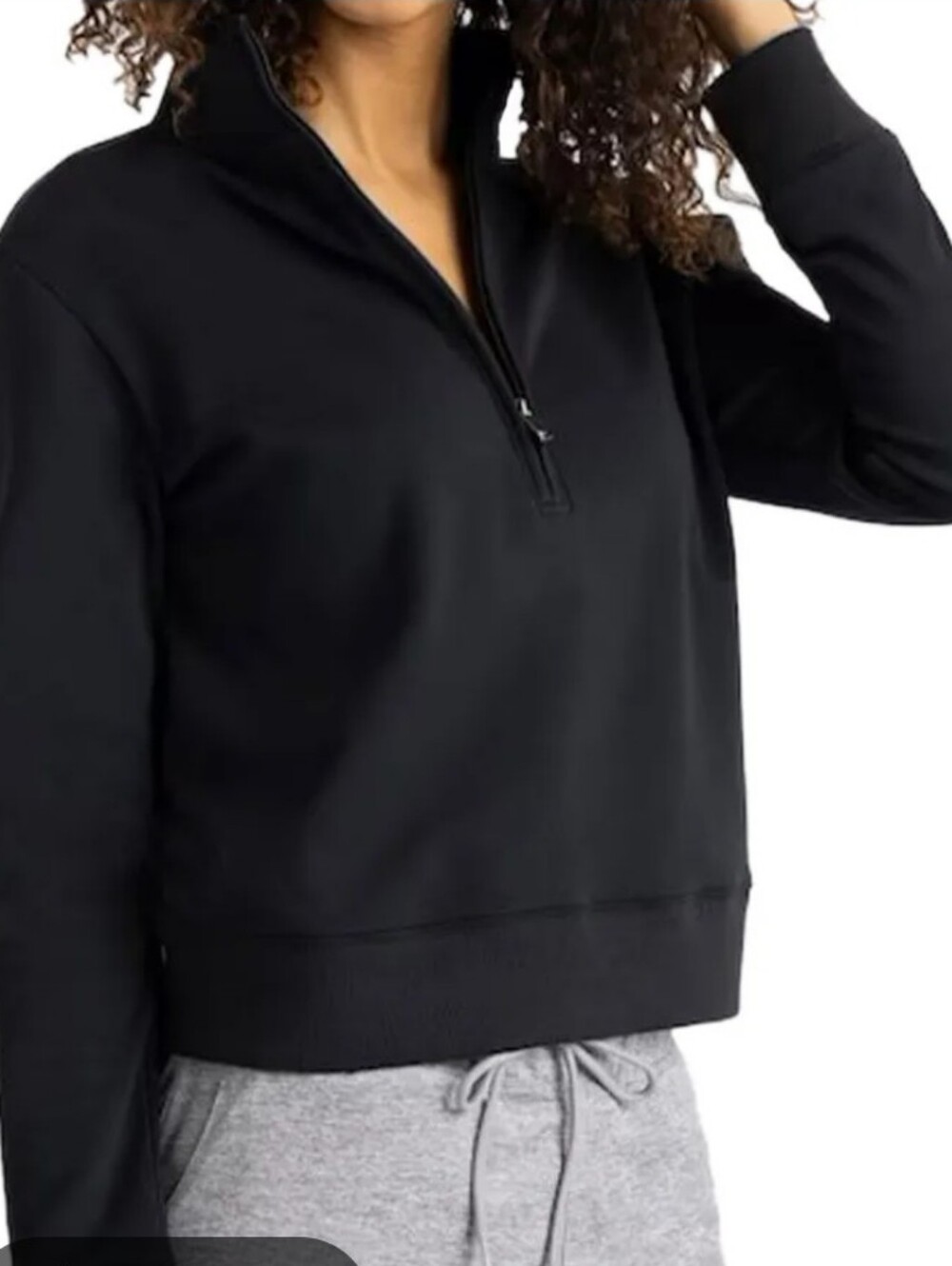 Travis Mathew Women's Skyloft Soft Echo 1/2 Zip Pullover - Black